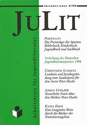 Cover: Verleihung des Deutschen Jugendliteraturpreises 1998